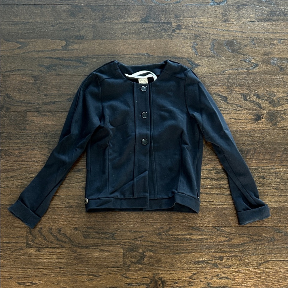 Jottum Girls Navy Button-Up Cardigan Size 8